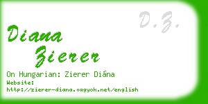 diana zierer business card
